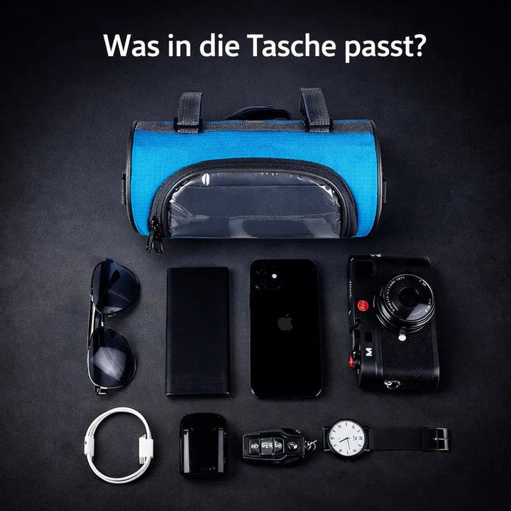Bolsa para bicicleta con ventana táctil transparente, permite usar el móvil mientras pedaleas.