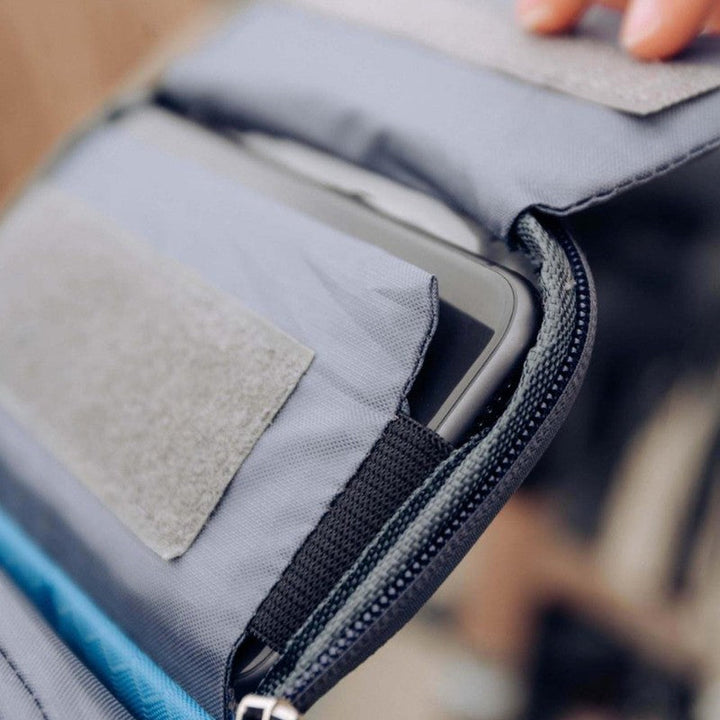 Bolsa frontal para bicicleta, con ventana táctil para teléfono inteligente, fácil de instalar.