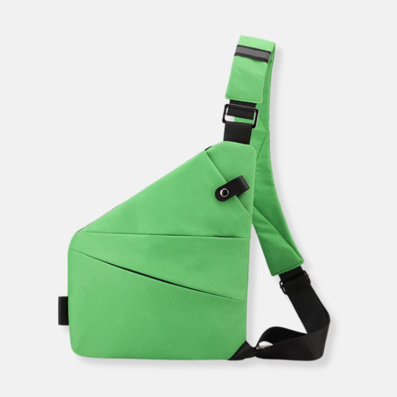 Moderno bolso bandolera cruzado unisex. Diseño convertible, ideal para viajeros con estilo.