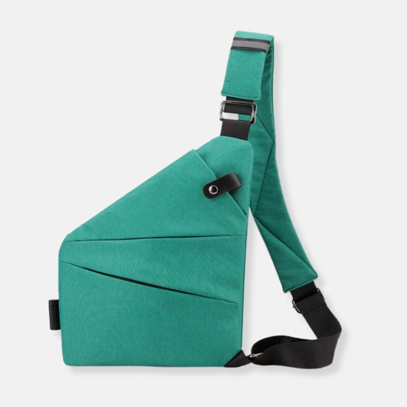 Bolso bandolera unisex, perfecto para viajar. Diseño cruzado seguro y práctico.