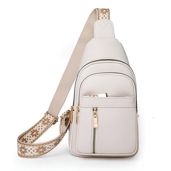 Bolso bandolera mujer con múltiples compartimentos, organizador RFID, perfecto para uso diario y seguridad.