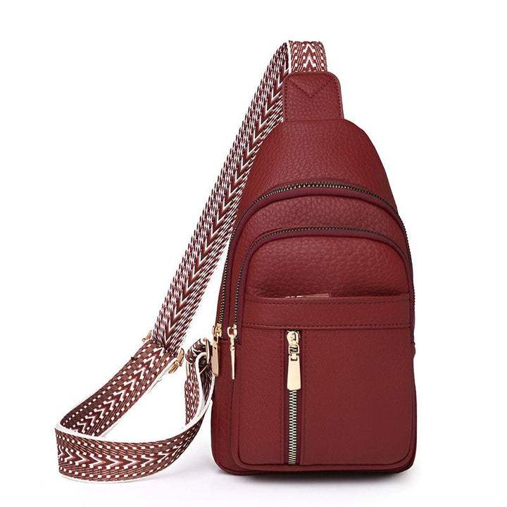 Bolso bandolera mujer elegante, correa de seguridad antirrobo, cierre robusto, ideal para llevar cruzado.