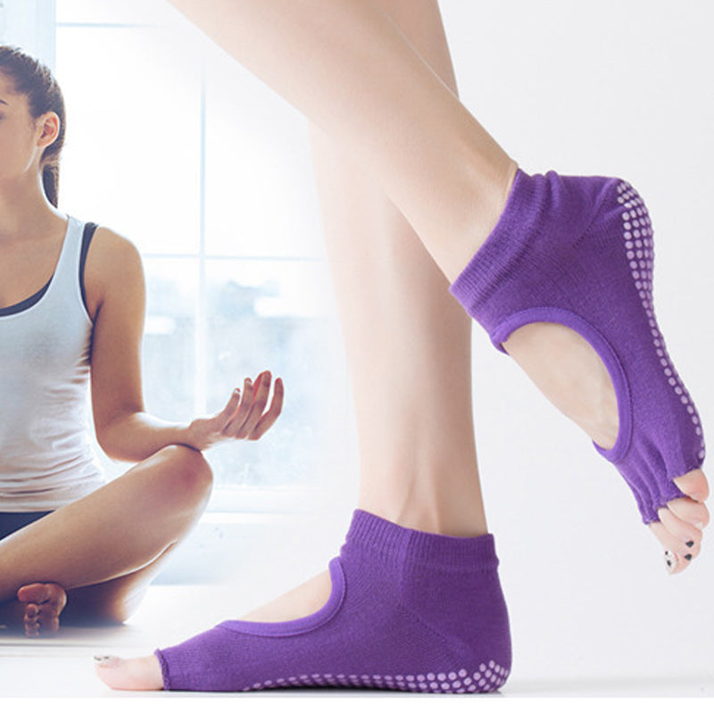 Calcetines cómodos y antideslizantes para fitness, yoga y pilates unisex.