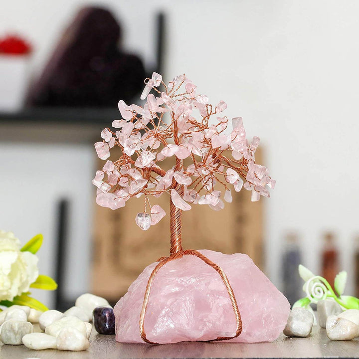Energía positiva: Bonsái Feng Shui de cristal con gemas naturales para tu decoración.