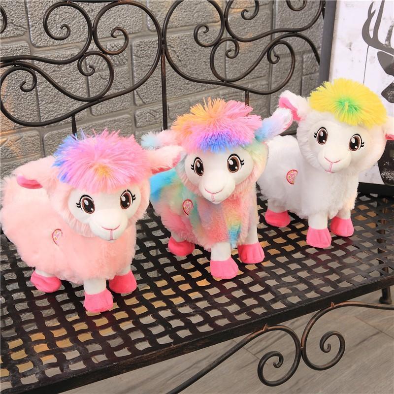 Juguete interactivo de llama bailarina, ideal para niños. Peluche musical que ofrece diversión infantil.