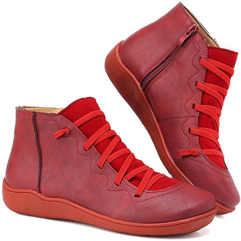 Botines de mujer de moda para otoño/invierno, con textura premium. Calzado cómodo y elegante para un estilo único.