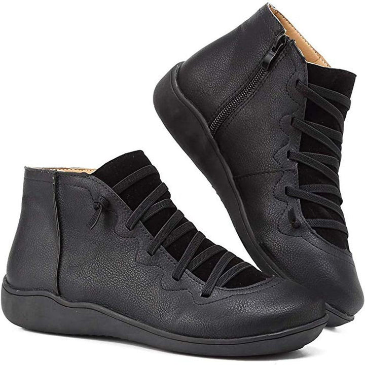 Botines de mujer Elite Feet, vista lateral. Calzado casual cómodo y versátil para el día a día. Diseño elegante.