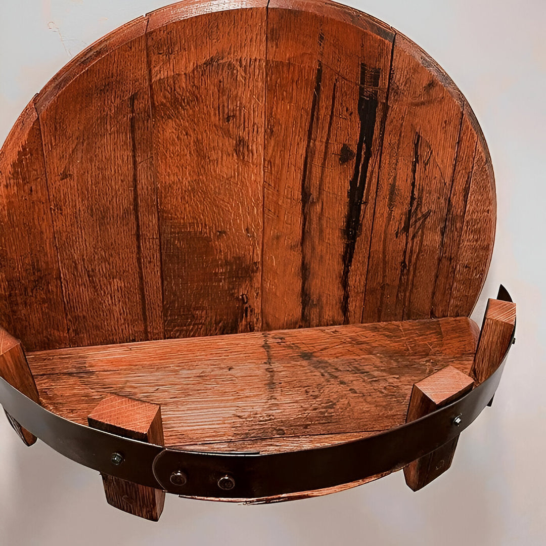 Regalo único: estante de barril de roble de whisky bourbon. Perfecto para bar o amantes de la decoración.