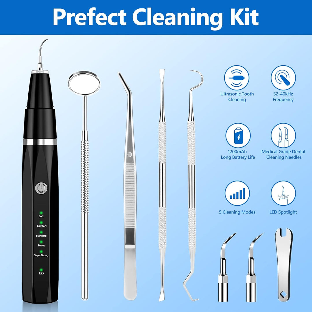 Tecnología ultrasónica para la limpieza dental profesional de perros y gatos. Elimina el sarro eficazmente sin dolor.