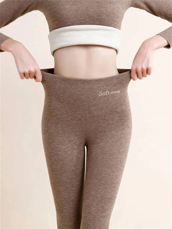 Leggings térmicos de invierno para mujer, ideales para frío extremo -45°C. Confort y calidez.