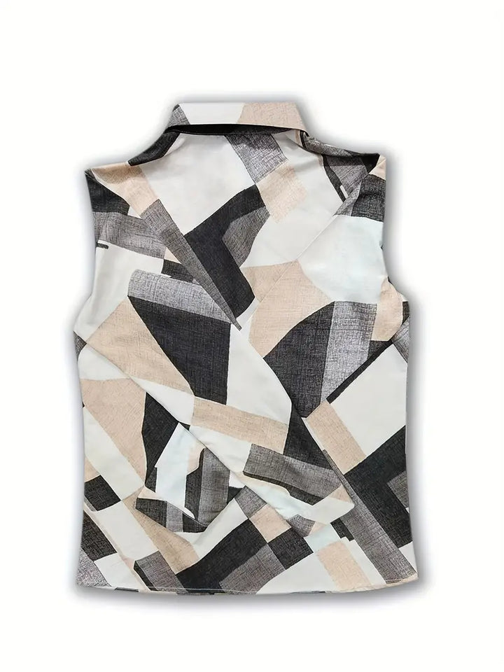 Blusa de primavera-verano para mujer. Elegante y versátil, ideal para looks casuales y formales.