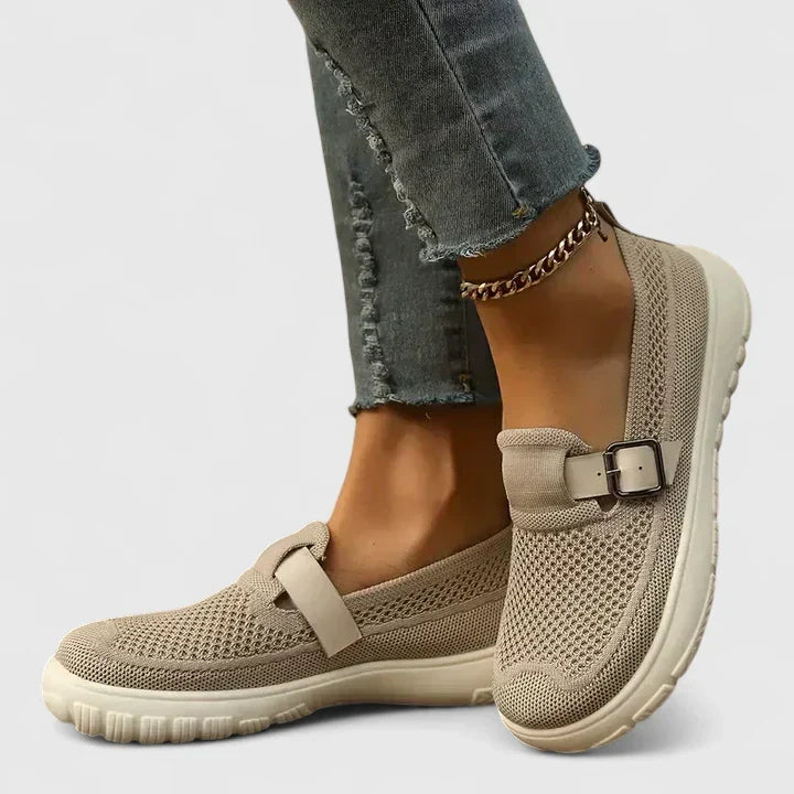 Mocasines ortopédicos transpirables para mujer. Calzado ligero y cómodo, ideal para caminar y uso diario.