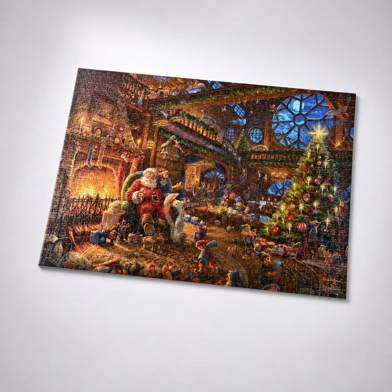 Empaque del calendario de adviento rompecabezas, un regalo original y divertido para navidad familiar.