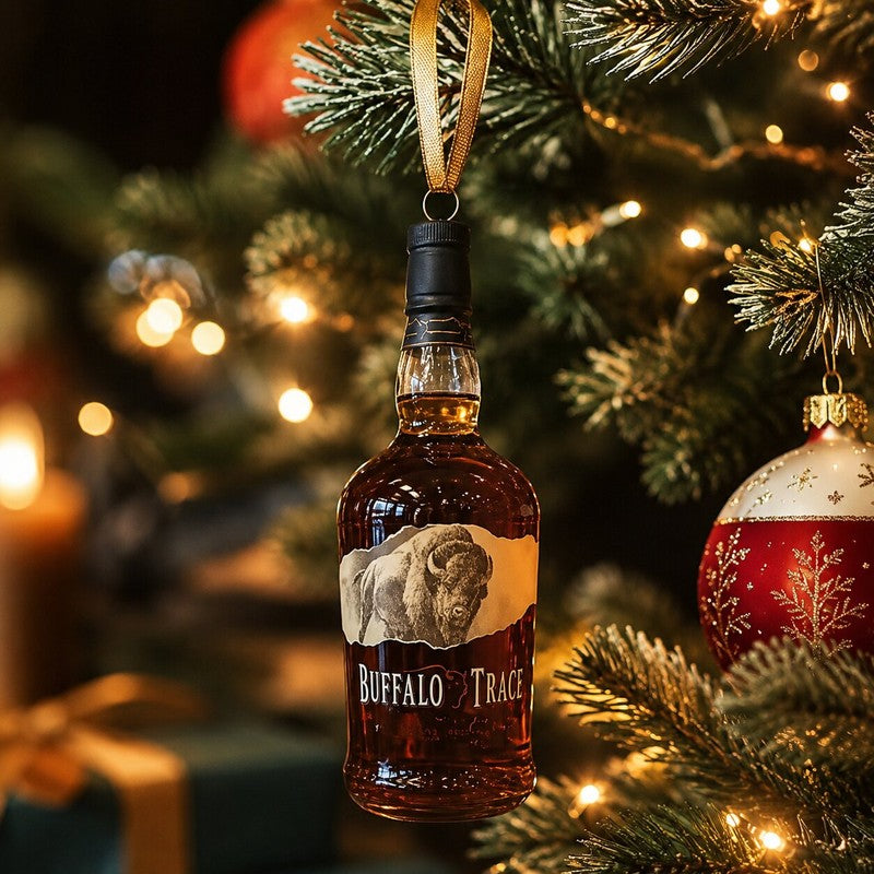 Detalle del diseño exclusivo del Calendario de Adviento de Whisky. Decoración elegante para Navidad.