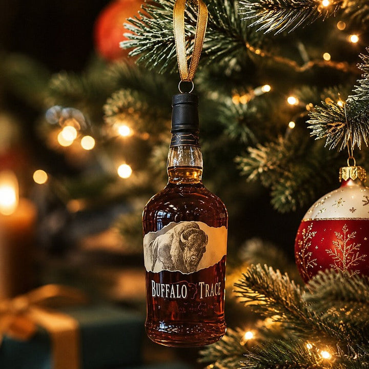Detalle del diseño exclusivo del Calendario de Adviento de Whisky. Decoración elegante para Navidad.