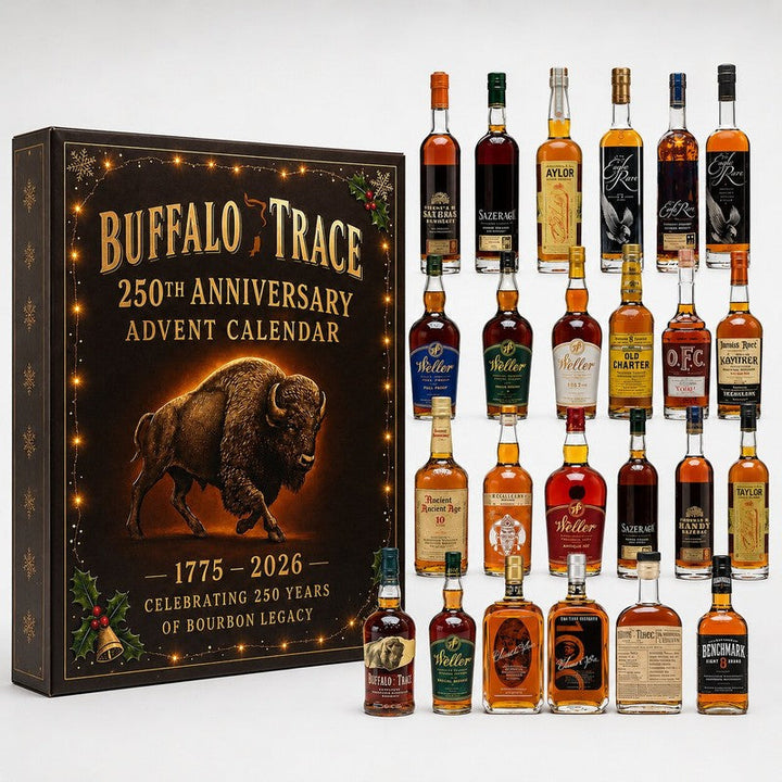 Botella miniatura de whisky del Calendario de Adviento. Descubre whiskies exclusivos en tu regalo festivo.