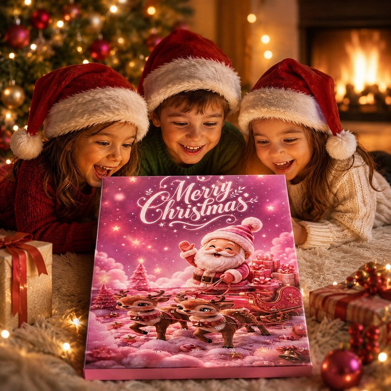 Kit Calendario de Adviento DIY para crear pulseras de Navidad. Actividad manual de joyería infantil para disfrutar.