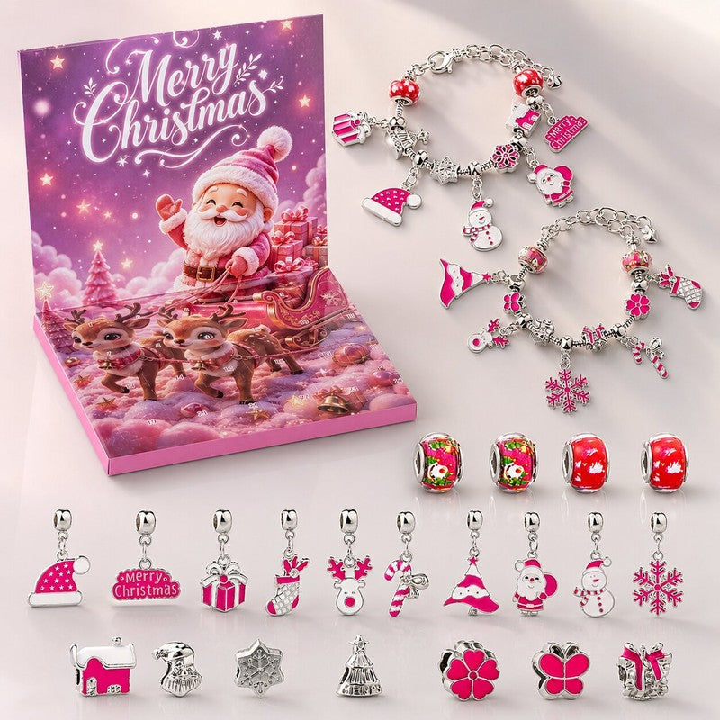 Descubre la diversión del Calendario de Adviento de pulseras DIY. Crea joyas de Navidad con manualidades infantiles.