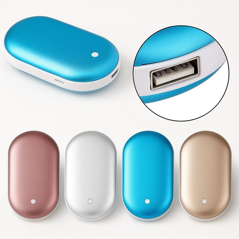 Calentador de manos eléctrico unisex con powerbank integrado, la solución recargable para invierno.