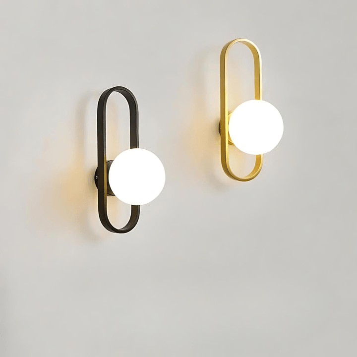 Lámpara de pared moderna bidireccional de metal negro con luz LED para interiores, decoración de hogar.