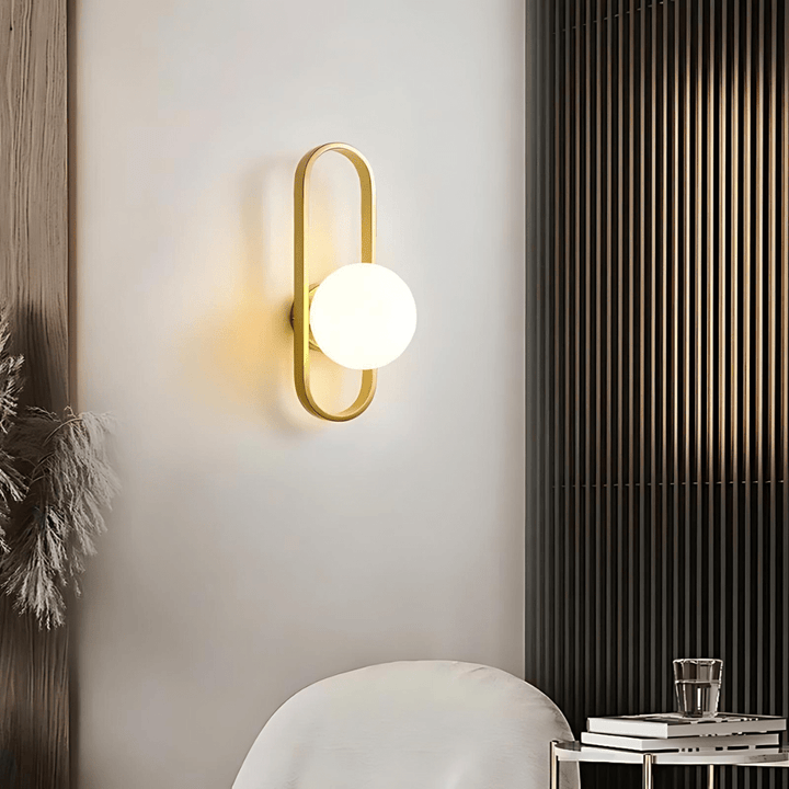 Lámpara de pared moderna para decoración del hogar, crea ambiente con luz bidireccional LED y estilo único.