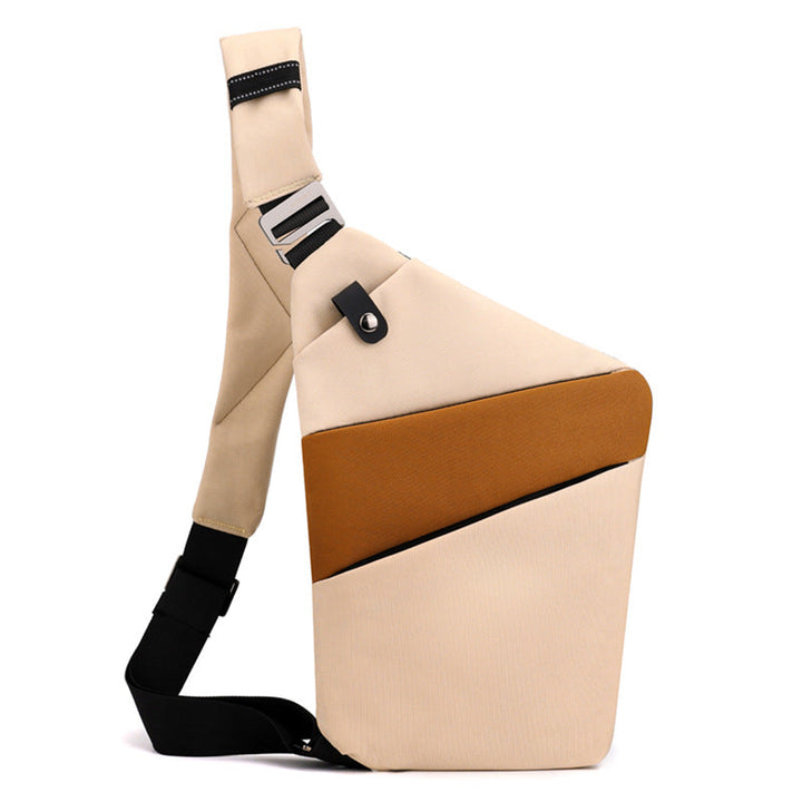 Bandolera unisex con bolsillo oculto, ideal para proteger tu pasaporte y objetos valiosos.