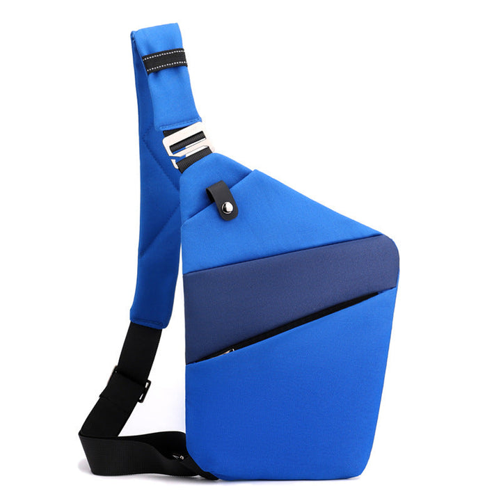 Bolsa de viaje ligera y segura, perfecta para documentos, dinero y móvil con fácil acceso.