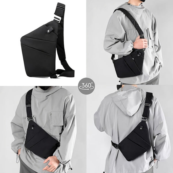 Bolso impermeable y antirrobo, ideal para explorar la ciudad sin preocupaciones por tus cosas.