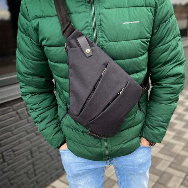 Bolsa cruzada de seguridad, perfecta para llevar tu tablet y smartphone protegidos y a mano.