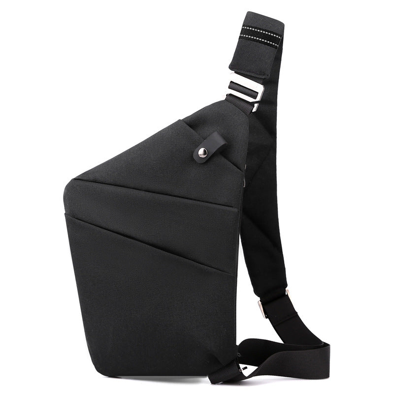 Bolso de hombro unisex, impermeable y con compartimentos de seguridad para el día a día.