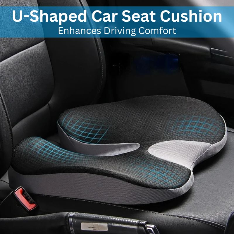 Mejora tu postura al conducir con este cojín ergonómico de espuma viscoelástica para asiento de coche.