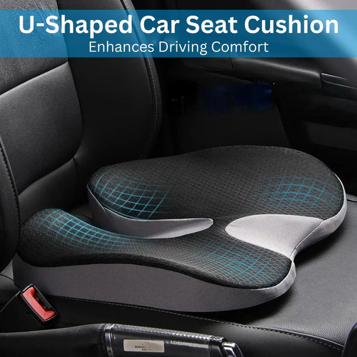 Mejora tu postura al conducir con este cojín ergonómico de espuma viscoelástica para asiento de coche.