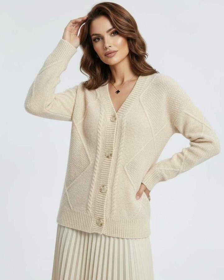 Versátil cardigan largo celeste para mujer, perfecto para combinar capas casuales.