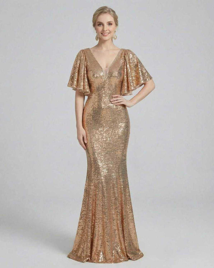 Vestido de fiesta celeste elegante para mujer. Corte maxi y brillo sutil para noche de gala y eventos especiales.