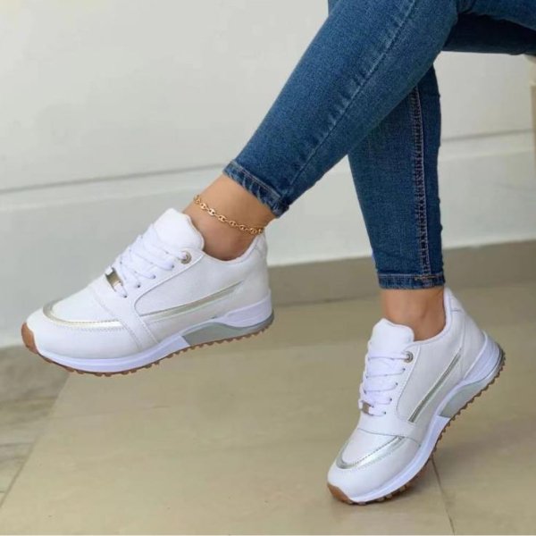 Zapatillas cómodas para mujer con estilo urbano, versátiles para un look casual y moderno.