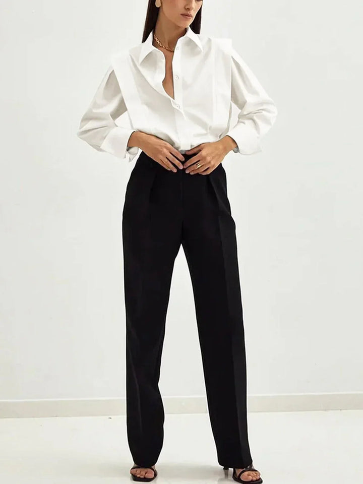 Camisa moderna para mujer, patrón cuadrado, disponible en varios colores, muy cómoda.