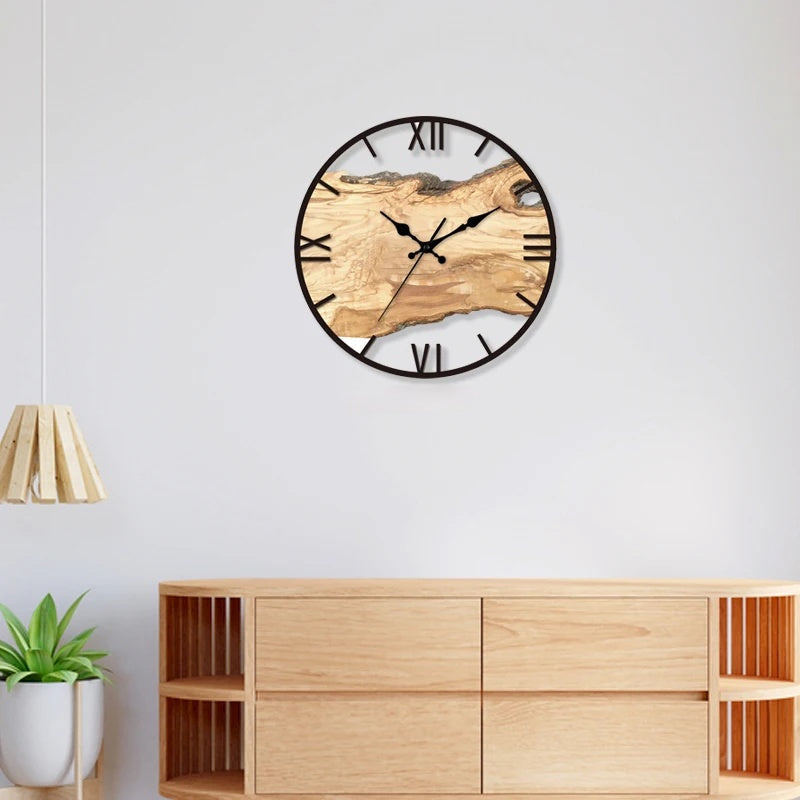 Reloj de pared transparente de acrílico con diseño minimalista moderno. Silencioso y elegante para decoración.