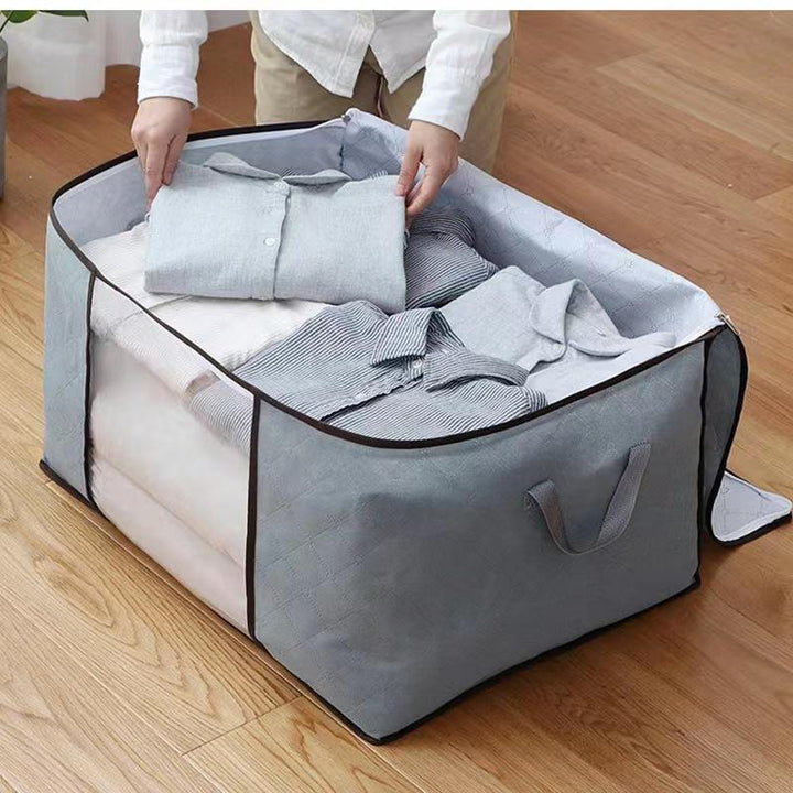 Contenedor de ropa plegable para un almacenamiento eficiente. Bolsa grande para mantener el orden en el armario.