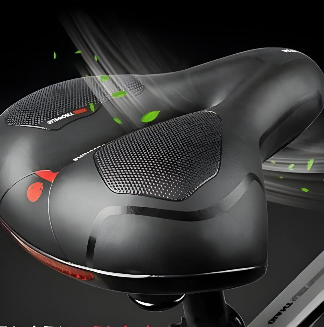 Asiento Cloud de bicicleta, unisex, con elementos reflectantes para seguridad y diseño cómodo para ciclismo de montaña.