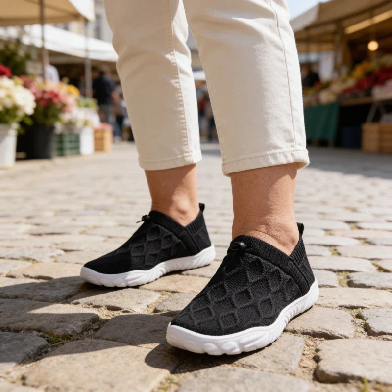 Zapatillas minimalistas, puntera ancha para confort prolongado.