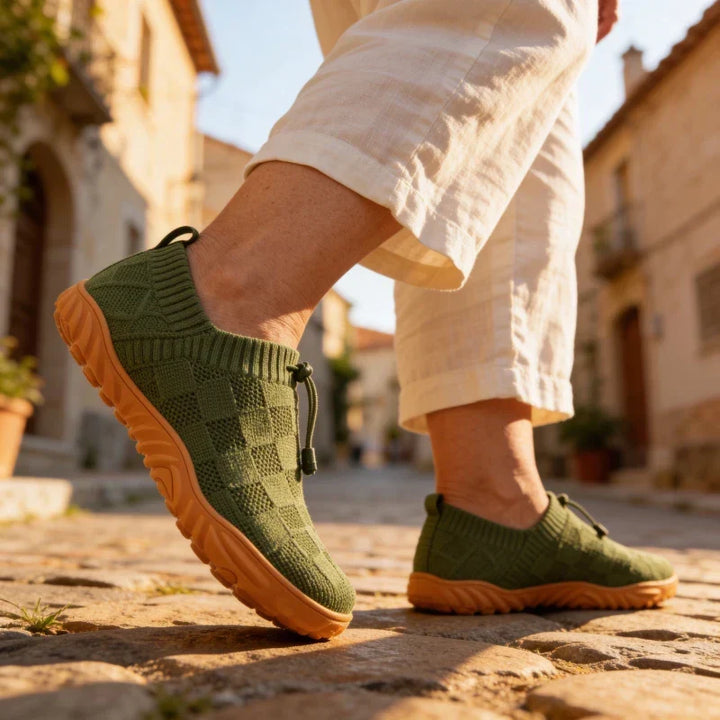 Zapatos unisex transpirables, puntera ancha para dedos libres.