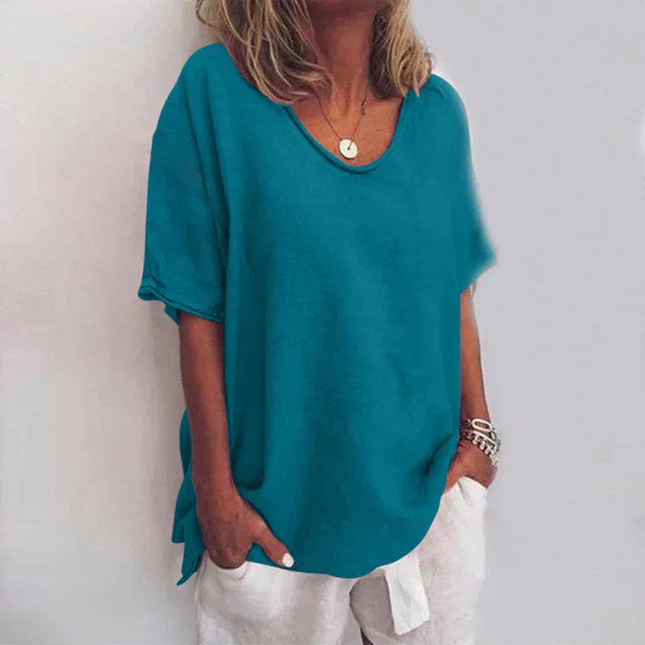 Blusa de mujer cómoda para verano y primavera. Estilo casual holgado, ideal para el día a día y looks versátiles.