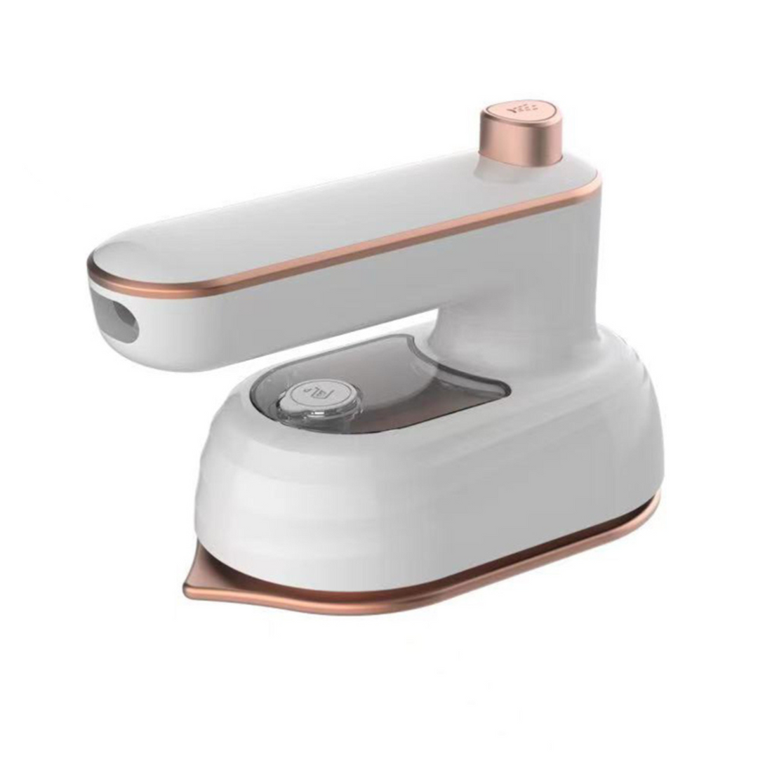 Plancha express de vapor compacto, quita arrugas al instante. Ropa impecable para hogar y viaje.