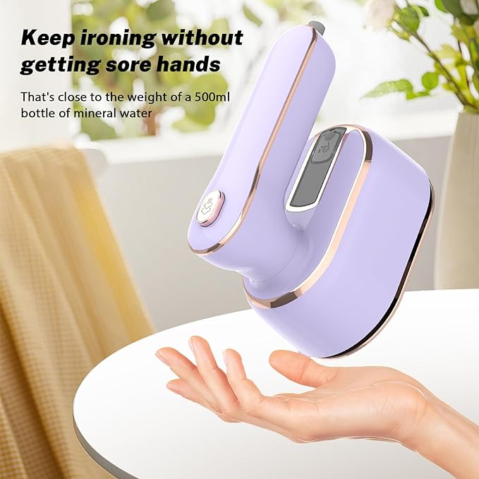 Plancha de vapor compacta para uso diario en el hogar o como plancha de viaje. Deja tu ropa sin arrugas.