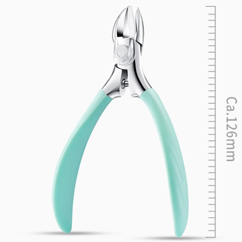Alicate cortauñas de acero inoxidable. Ideal para uñas gruesas y encarnadas, pedicura y cuidado experto de pies.