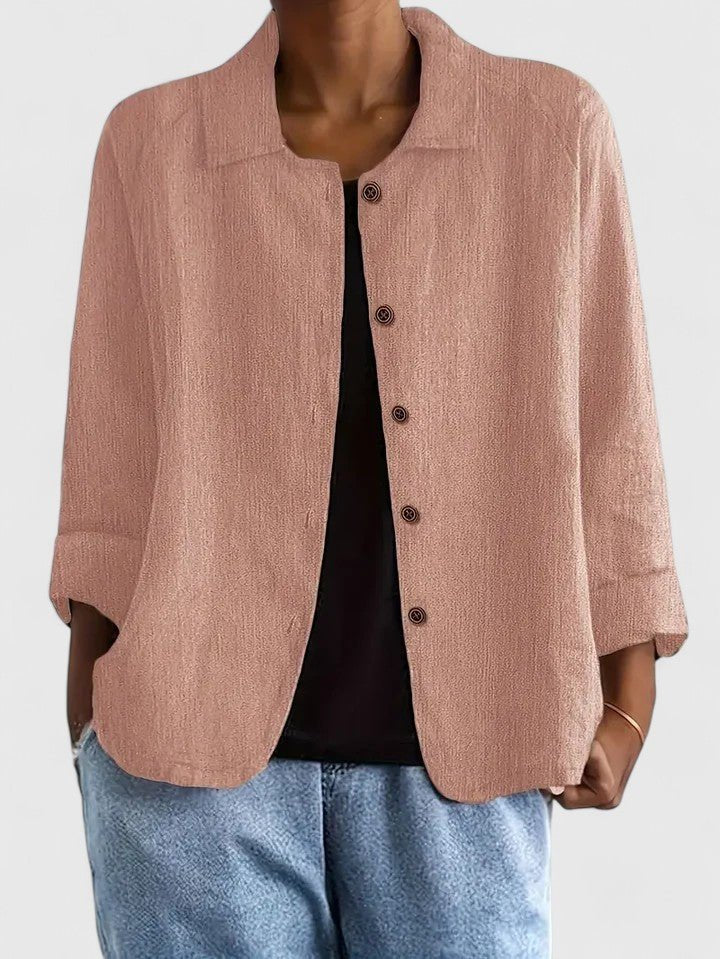 Cárdigan casual de mujer con botones, suave y cómodo, manga larga, perfecto para estilo diario.