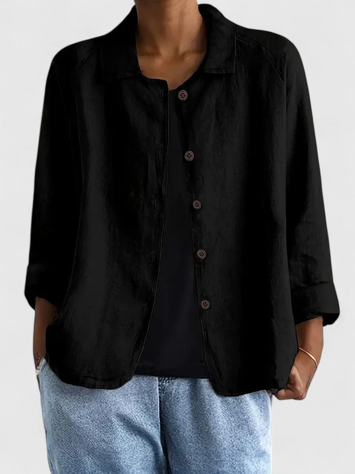 Suave cárdigan de mujer con botones, cómodo, manga larga, ajuste relajado, perfecto para moda casual.