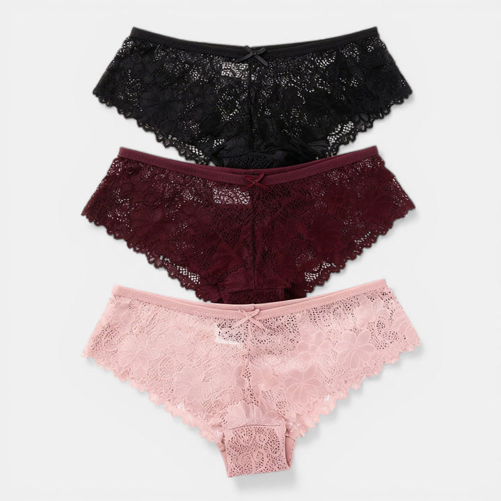Pack de 3 bragas mujer cómodas y suaves, ideales para uso diario. Ropa interior versátil y elástica.
