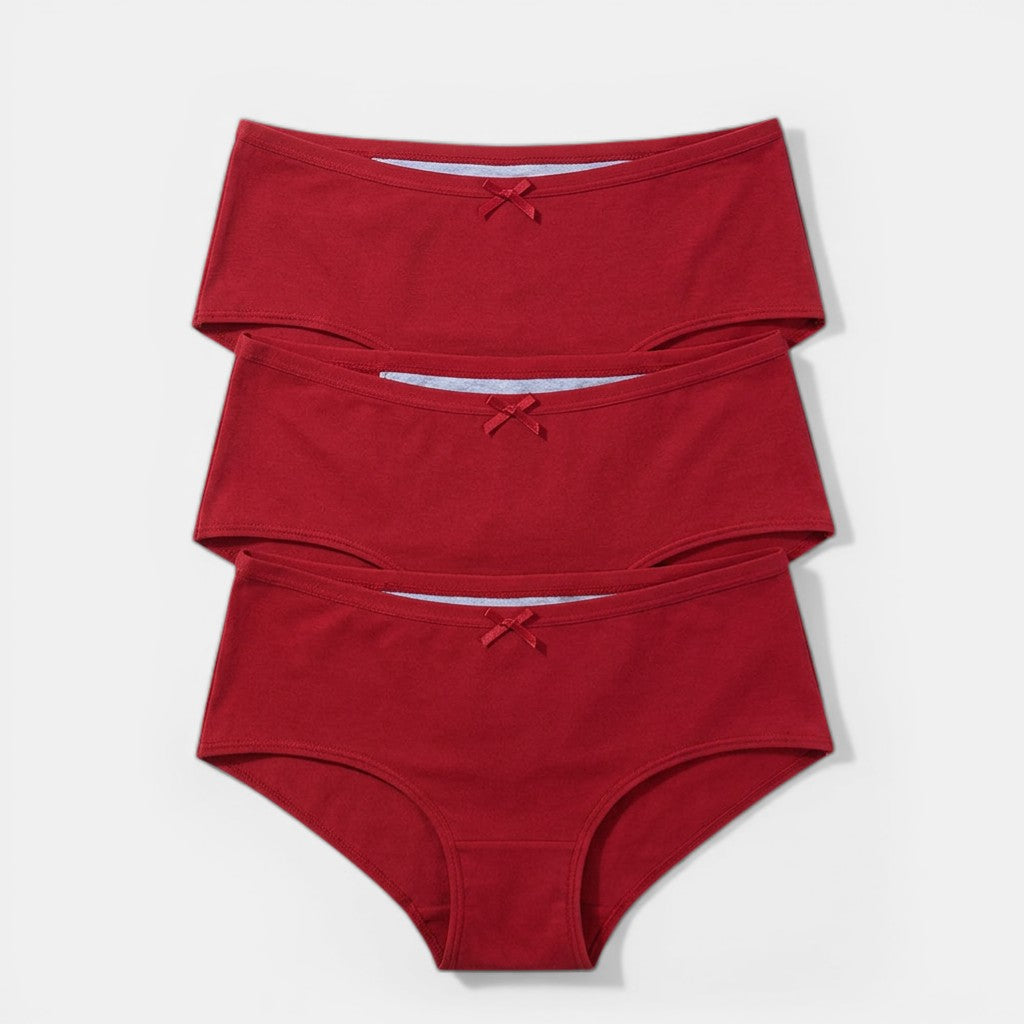 Set de 3 bragas menstruales ultra cómodas para mujer. Ropa interior absorbente, ideal para un periodo sin preocupaciones.