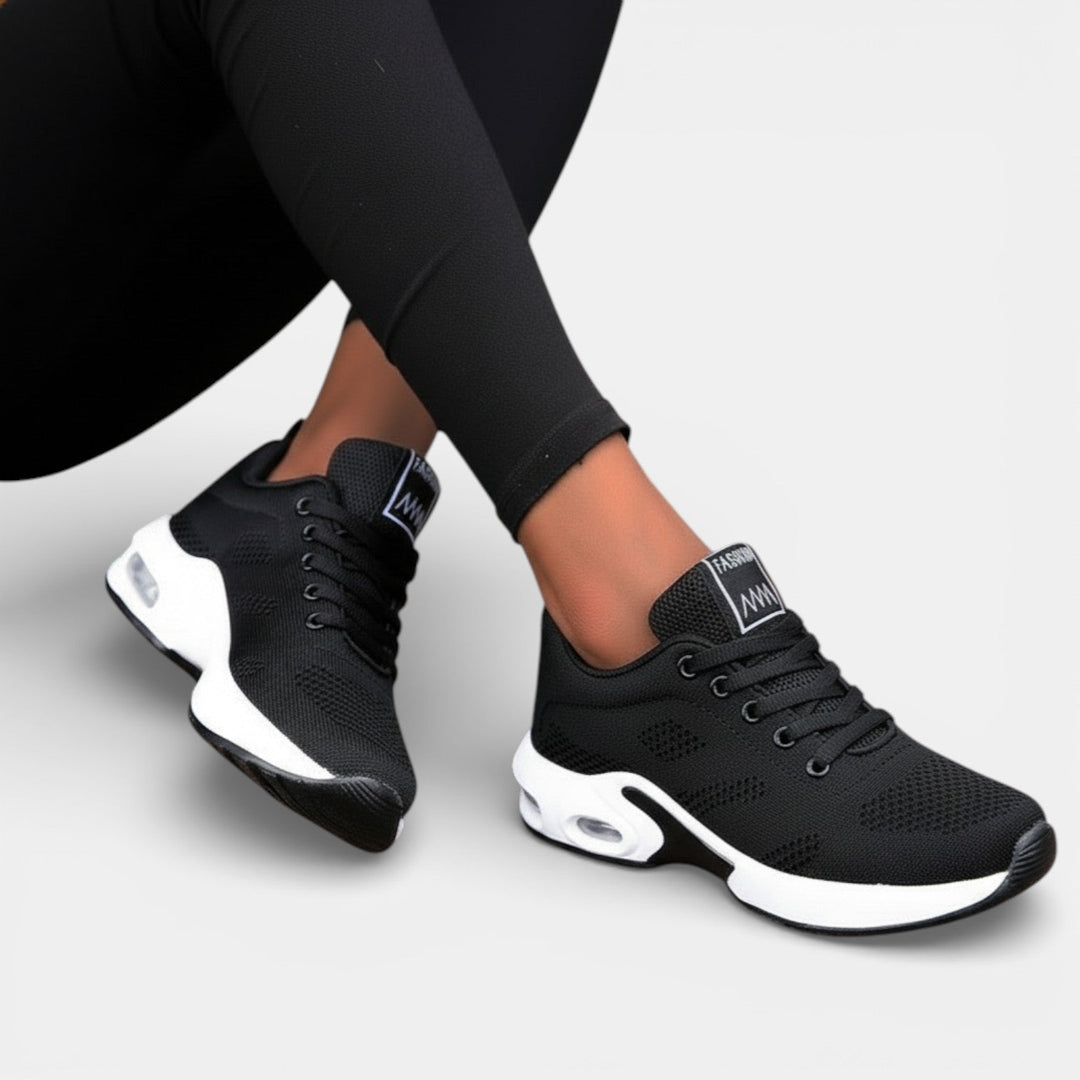 Zapatillas ortopédicas de mujer, calzado cómodo y transpirable para alivio del dolor y soporte de pies.